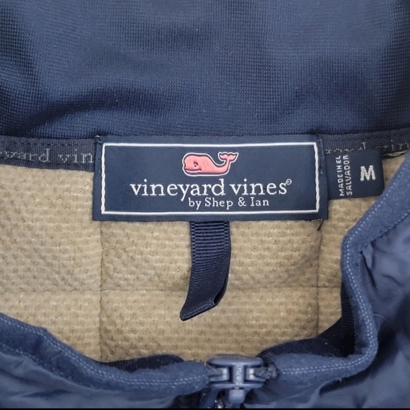 Vineyard Vines Vest M Blue/Cream - Picture 3 of 5
